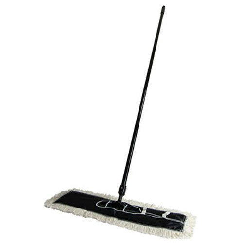 Quickie 24 Inch Cotton Dust Mop, Cotton Fibers on Mop, Swivel Feature for Easy Cleaning, Great for Hardwood Floors