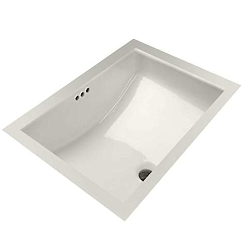 Mirabelle MIRU1812 18-11/16" Porcelain Undermount Bathroom Sink with Overflow, Biscuit - Like New