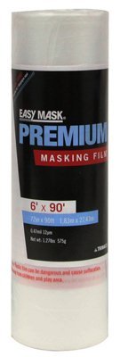 Trimaco Easy Mask Premium Masking Film 0.5 mil x 72 in. W x 90 ft. L Plastic/Vinyl Clear
