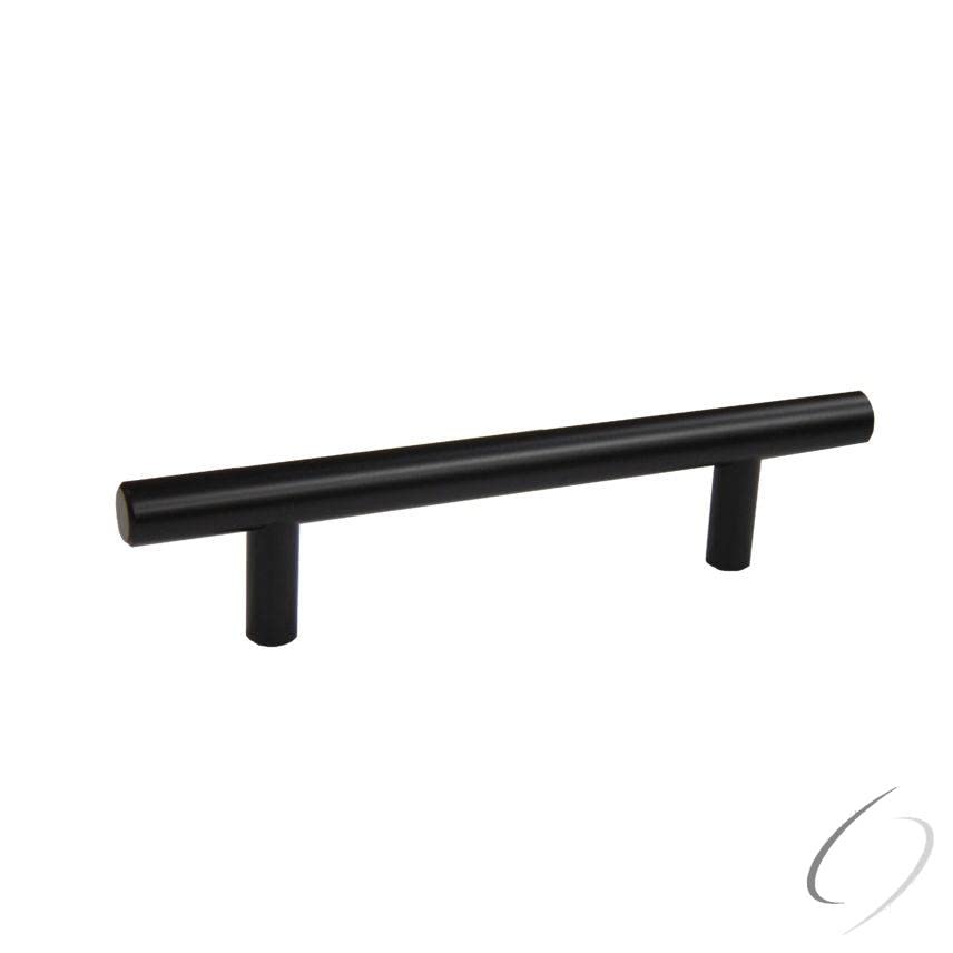 6" Bar Cabinet Pull with 3-3/4" Center to Center Matte Black Finish