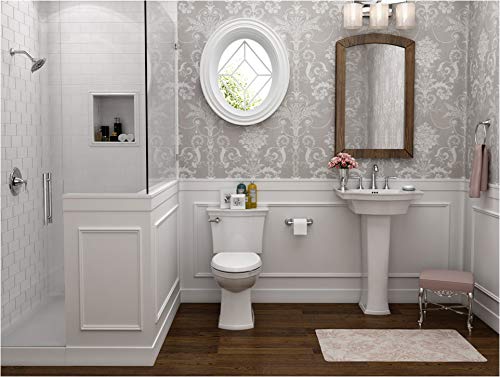 American Standard 0900008.020 American Standard 0900.008 Estate 24" Pedestal Bathroom Sink Only with 3 Holes Drilled (8" Centers) and Overflow - Like New