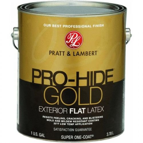 Pratt & Lambert Pro-Hide Gold Flat Latex Exterior House Paint-EXT FLAT BS 3 PAIN