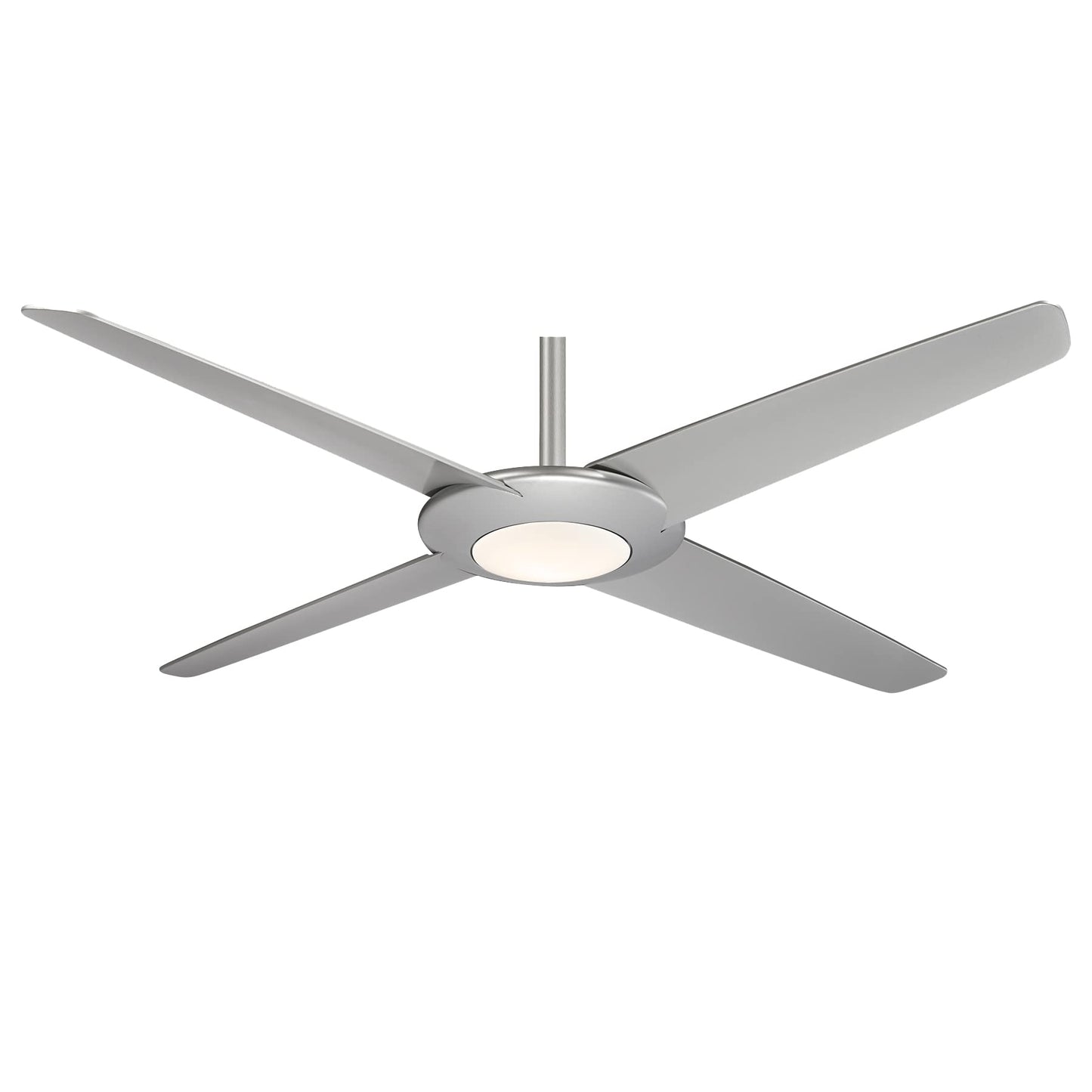 MINKA-AIRE F739L-SL Pancake XL 62 Inch LED Ceiling Fan with DC Motor in Silver Finish - Like New