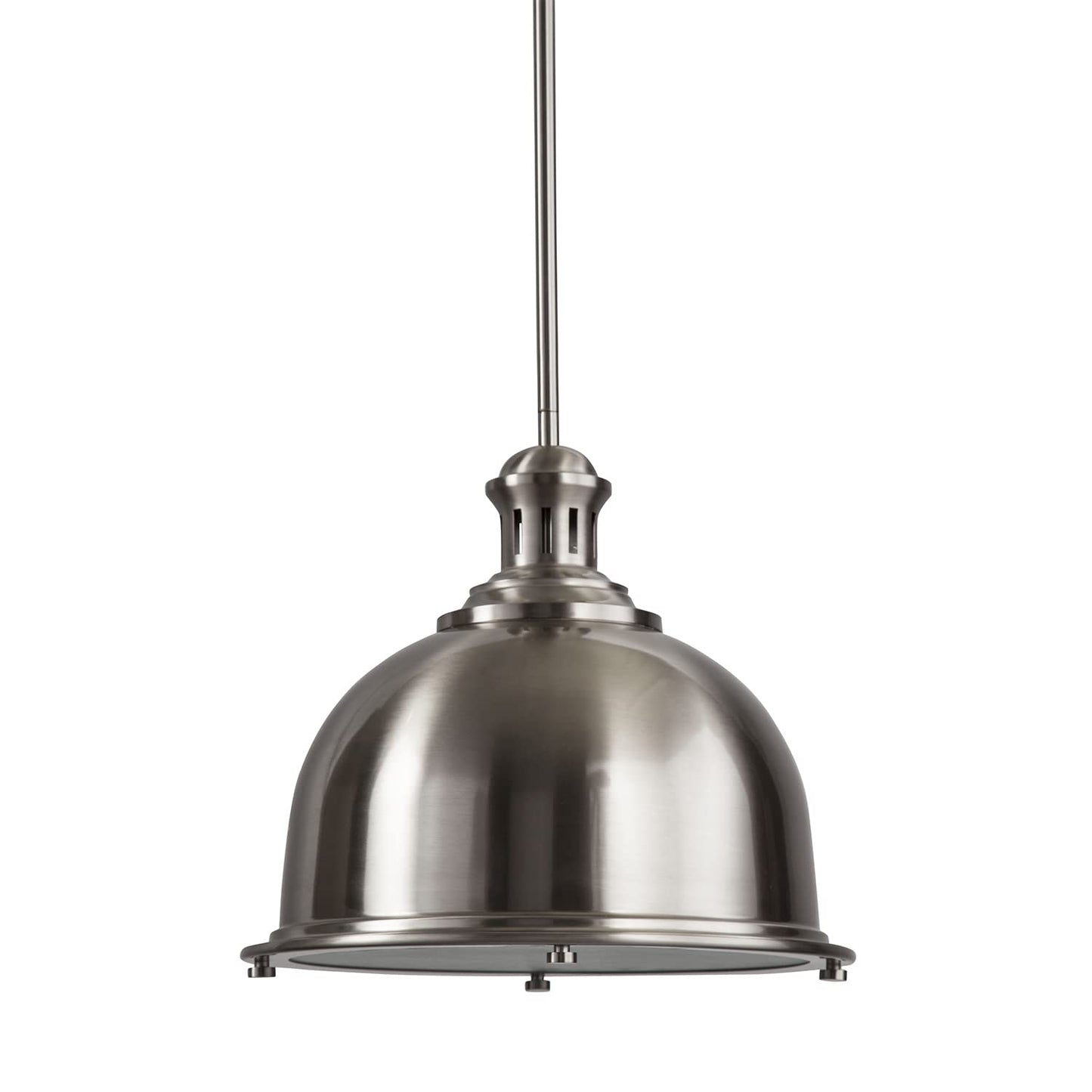 Park Harbor PHPL5081BN Park Harbor PHPL5081 Chisum 13" Wide Single Light Single Pendant with Industrial Style Shade