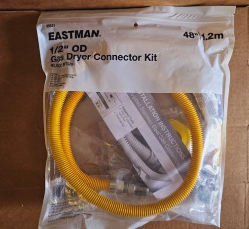 EASTMAN 1/2-in OD Outlet Stainless Steel Gas Connector Kit