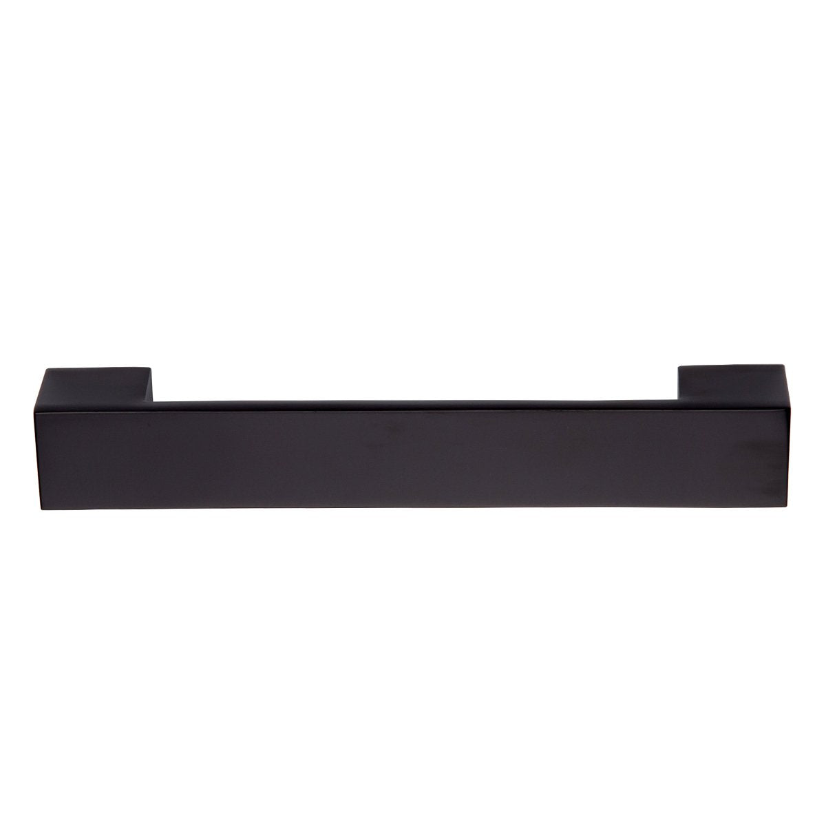 Amazon Basics Short Modern Cabinet Pull Handle, 6.38-inch Length (5-inch Hole Center), Flat Black, 10-Pack - Like New