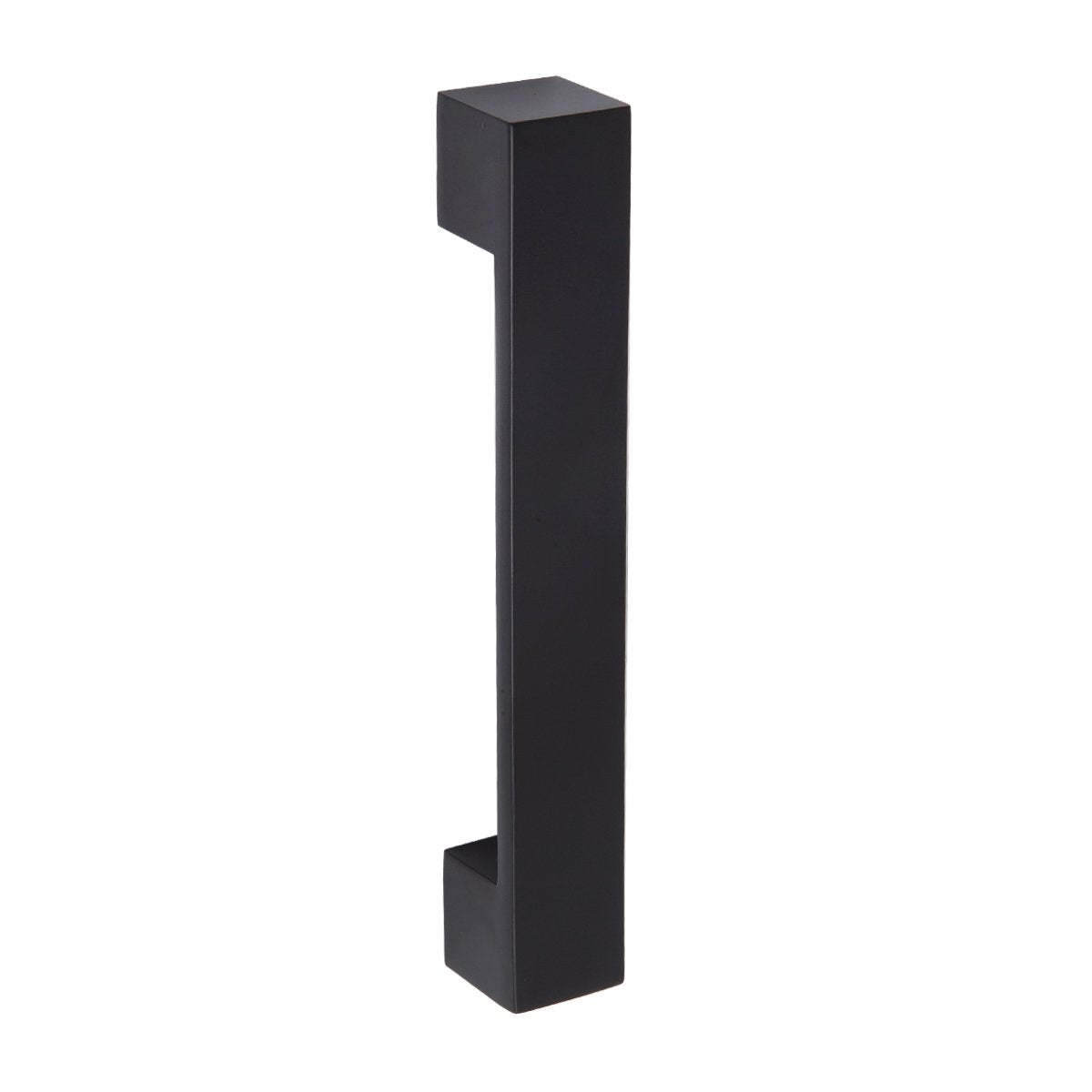 Amazon Basics Short Modern Cabinet Pull Handle, 6.38-inch Length (5-inch Hole Center), Flat Black, 10-Pack - Like New