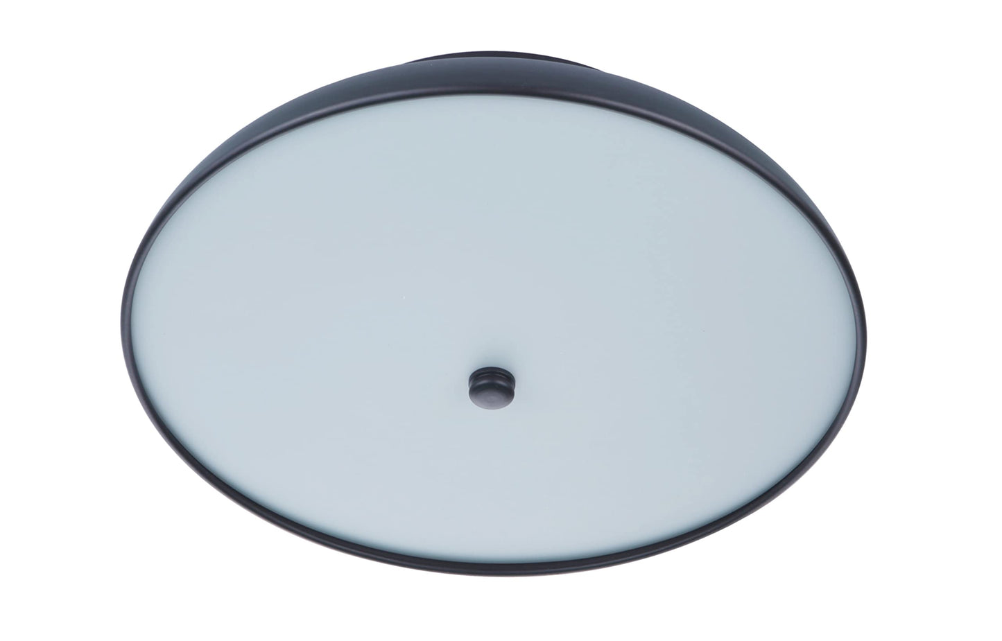 Craftmade X6813-FB-LED Soul Frosted Acrylic Bowl Flush Mount, 1-Light LED 20 Watt, 4"H x 13"W, Flat Black