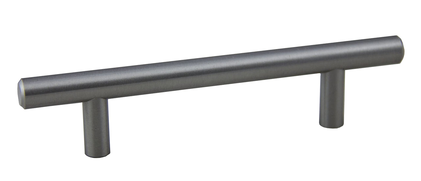 Pride Industrial P1096SN 6" Bar Cabinet Pull with 3-3/4" Center to Center Satin Nickel Finish