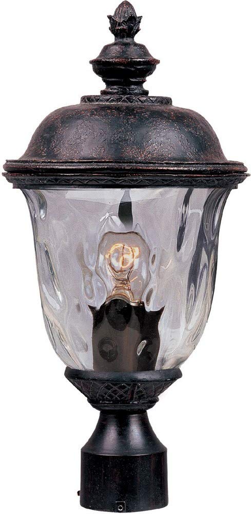 Maxim Lighting 3426WGOB Carriage House DC-One Light Outdoor Pole/Post Mount in Early American style-9 Inches wide by 19.5 inches high,