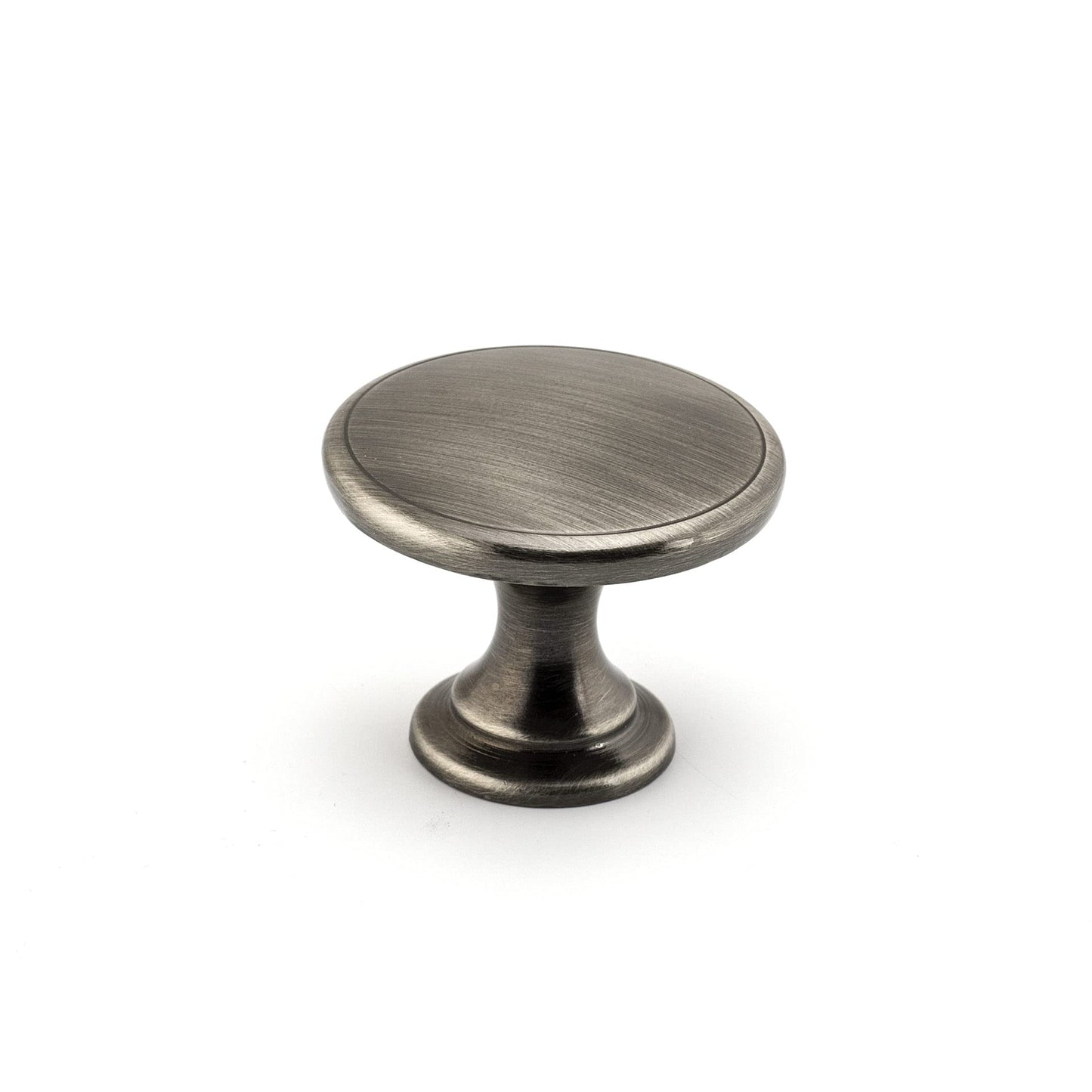 Richelieu Hardware BP881242 Marseille Collection 1 25/32 in (45 mm) Brushed Pewter Transitional Cabinet Knob - Like New