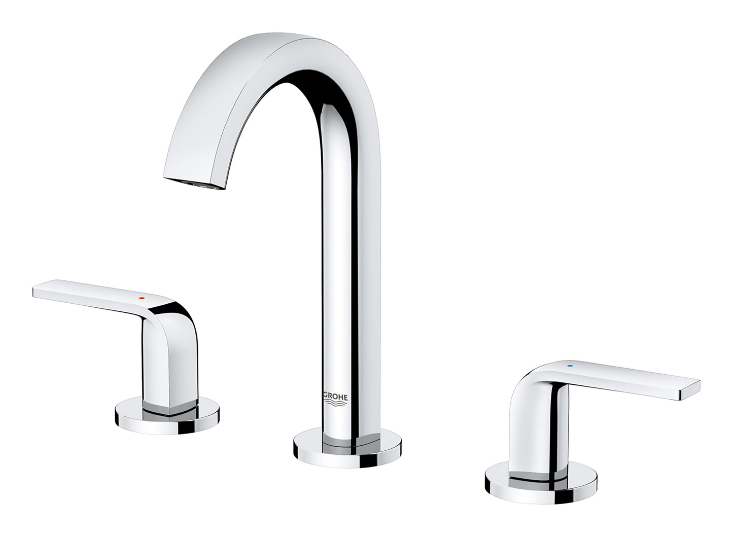 Grohe 20597000 Grohe 20 597 Defined 1.2 GPM Widespread Bathroom Faucet with Pop-Up Drain Assemb