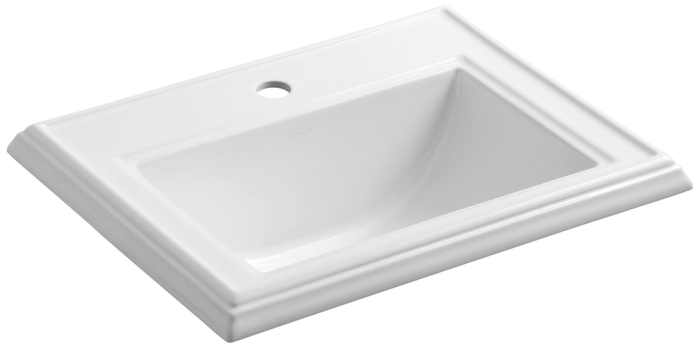 KOHLER K-2241-1-0 Memoirs Self-Rimming Bathroom Sink, White