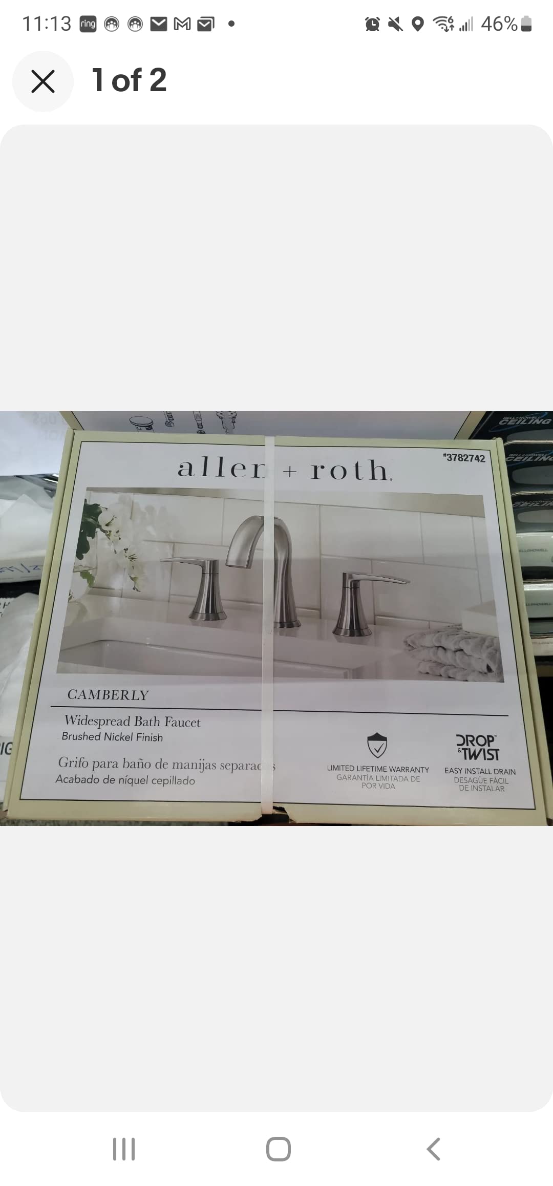 Allen + roth camberly Widespread Bath Faucet