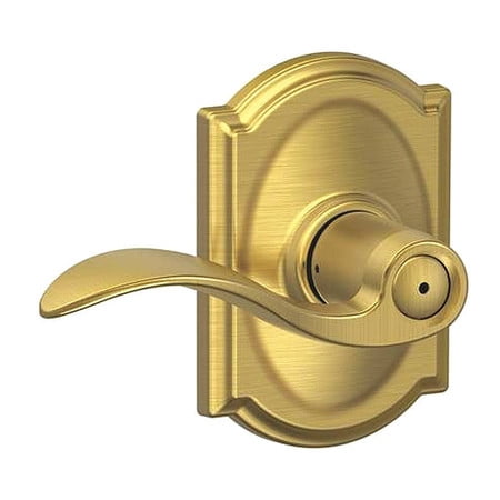 SCHLAGE F40ACC608CAM Accent Lever Camelot Rose Priv 16080 100
