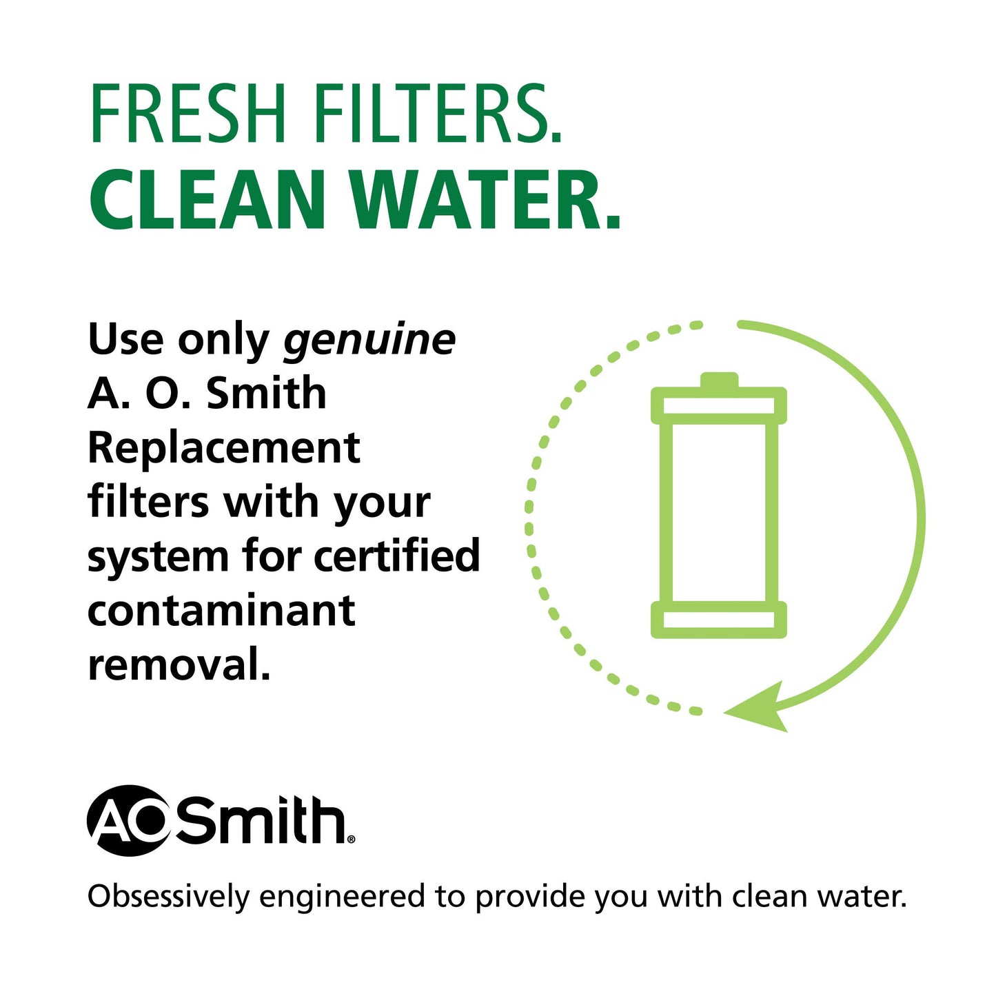 AO Smith 4.5"x10" 40 Micron Sediment Water Filter Replacement Cartridge - For Whole House Filtration Systems - AO-WH-PREL-RPP
