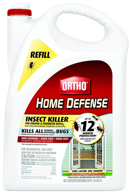 Ortho Home Defense Insect Killer for Indoor and Perimeter Refill2, Pest Control to Kill Ants, Roaches and Spiders, 1.33 gal.