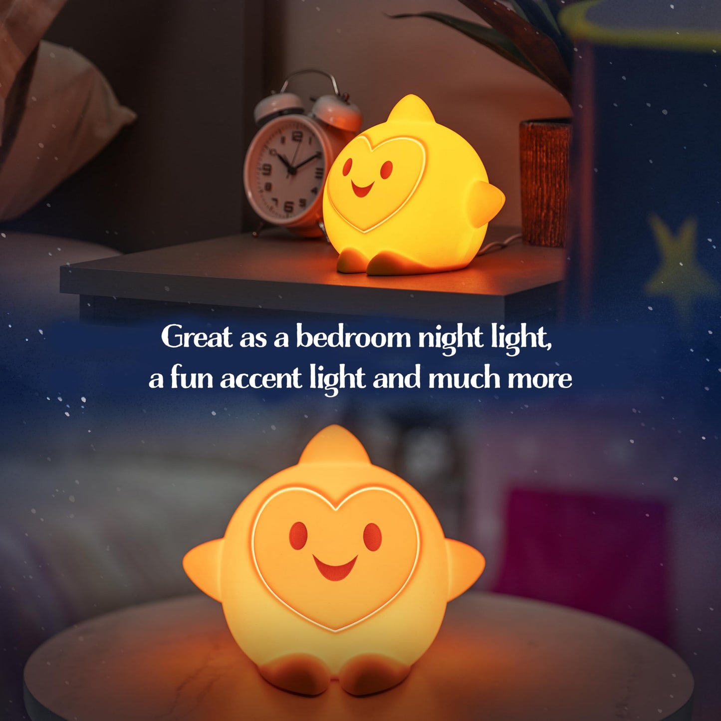 Disney Mickey and Friends Tabletop Lamp, Color Changing, Night Light, Mickey Mouse, USB Powered, Table Lamp, Night Light for Kids, Ideal for Bedroom, Playroom, Bathroom, and More, 69889