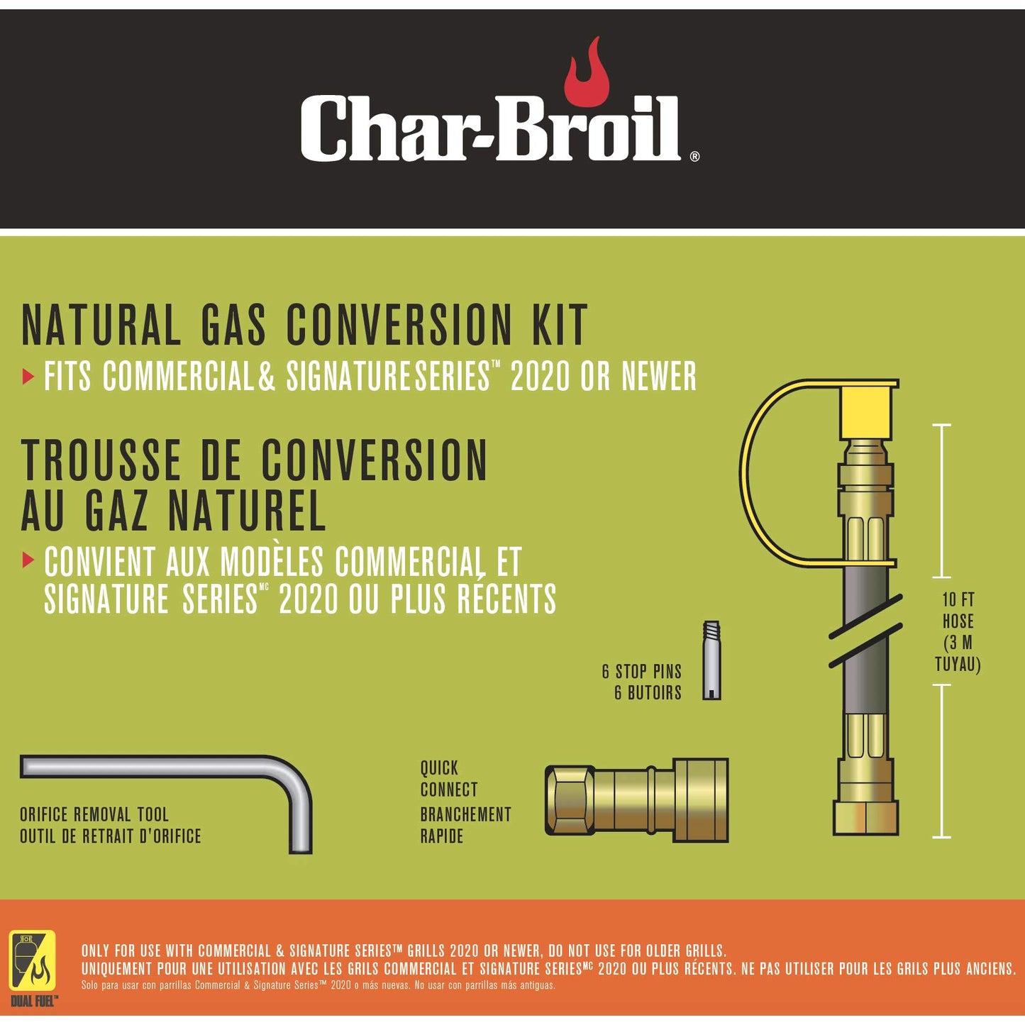 CHAR-BROIL NATURAL GAS CONVERSION KIT 2020