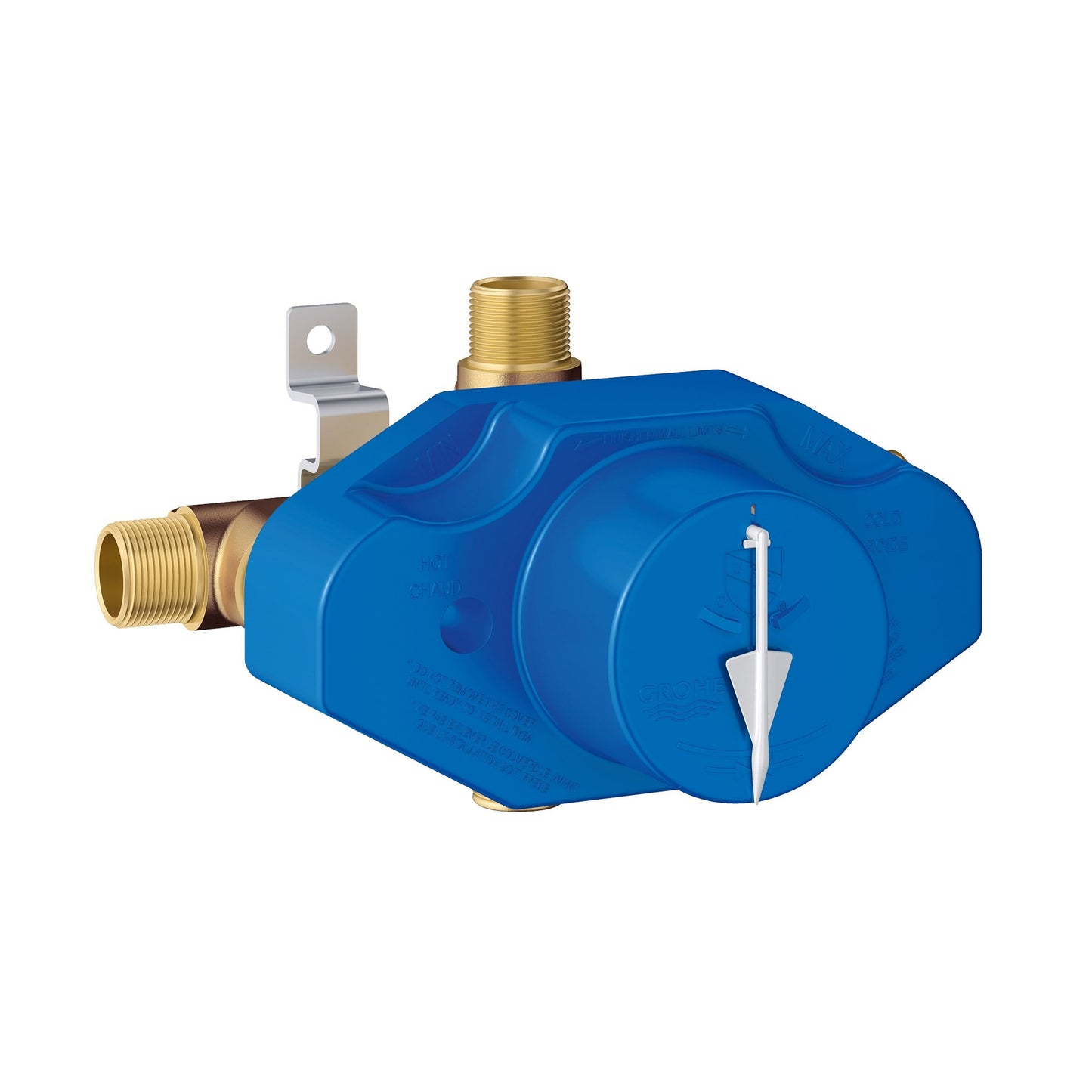 GROHE 35015001 Grohsafe Universal Pressure Balance Rough-In Valve, Blue