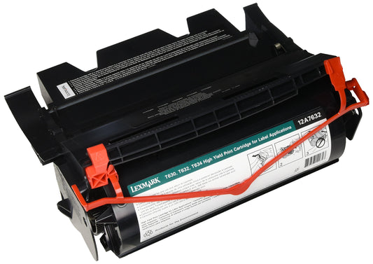 Lexmark T63X MID YIELD REMAN-FOR LABEL APPS BLK ( 12A7632 )