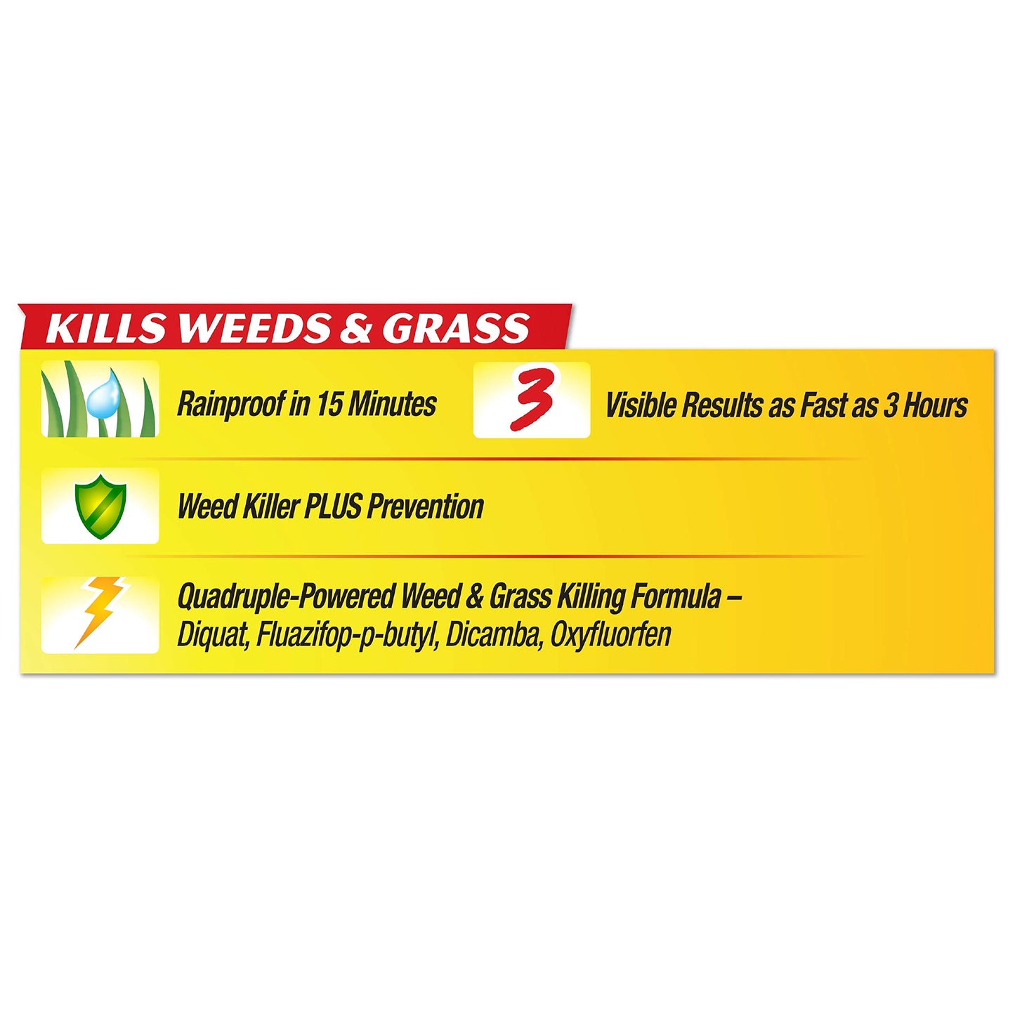 Spectracide Weed & Grass Killer With Extended Control Concentrate, Extended Weed And Grass Control, Prevents Weeds Coming Back, 40 fl Ounce