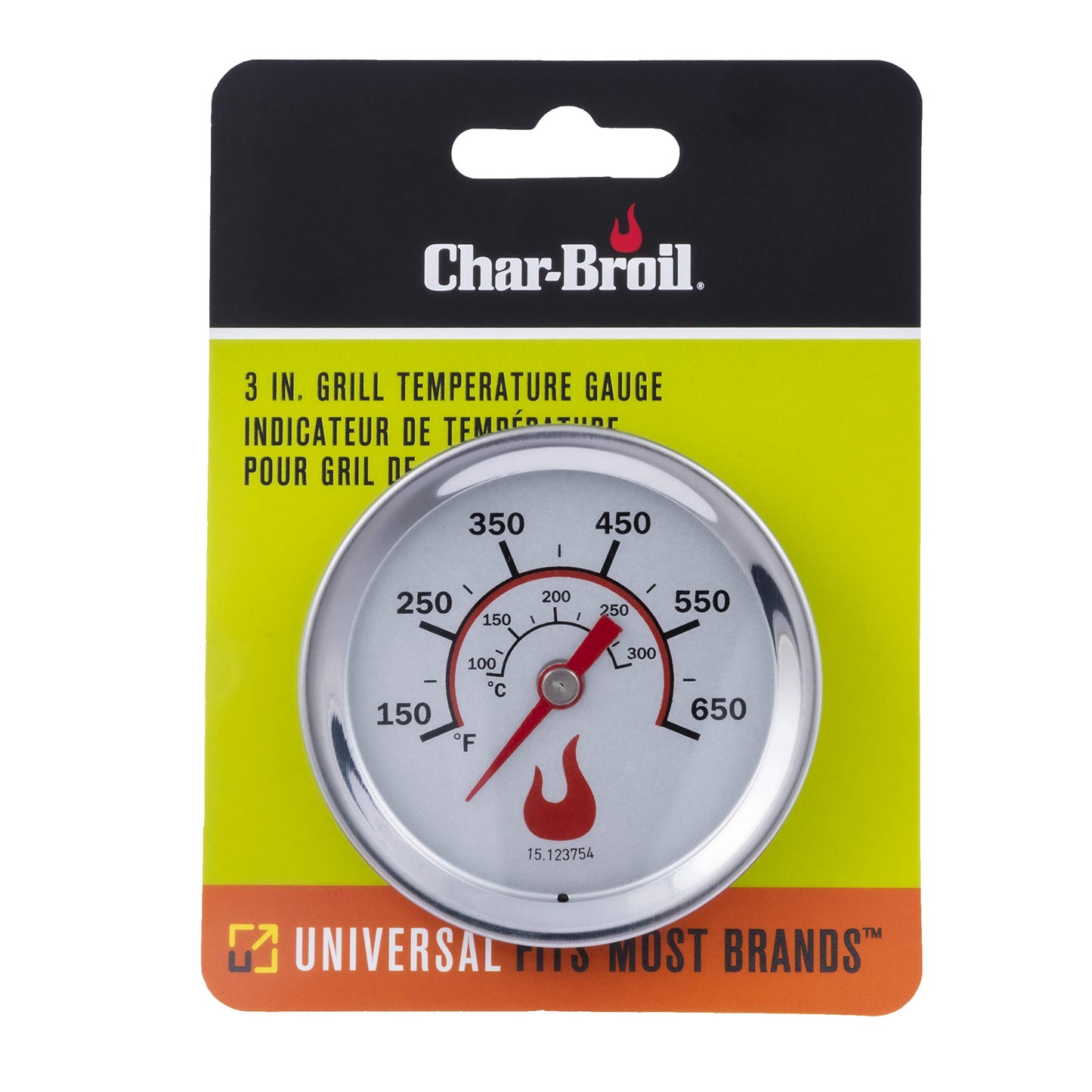 Char-Broil 8566083 Replacement Temperature Gauge, 2.67-Inch Diameter