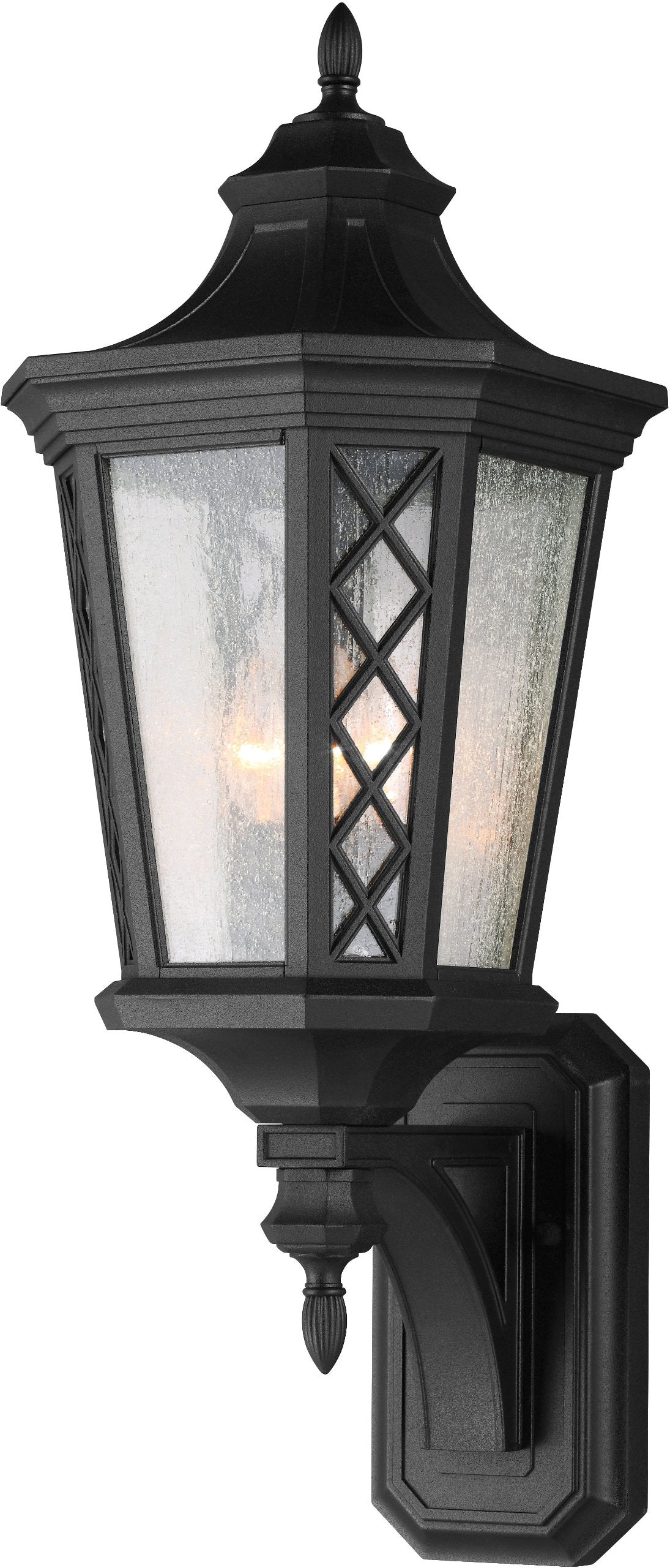 Feiss OL9505TXB 3-Bulb Outdoor Lantern, Textured Black Finish - Like New