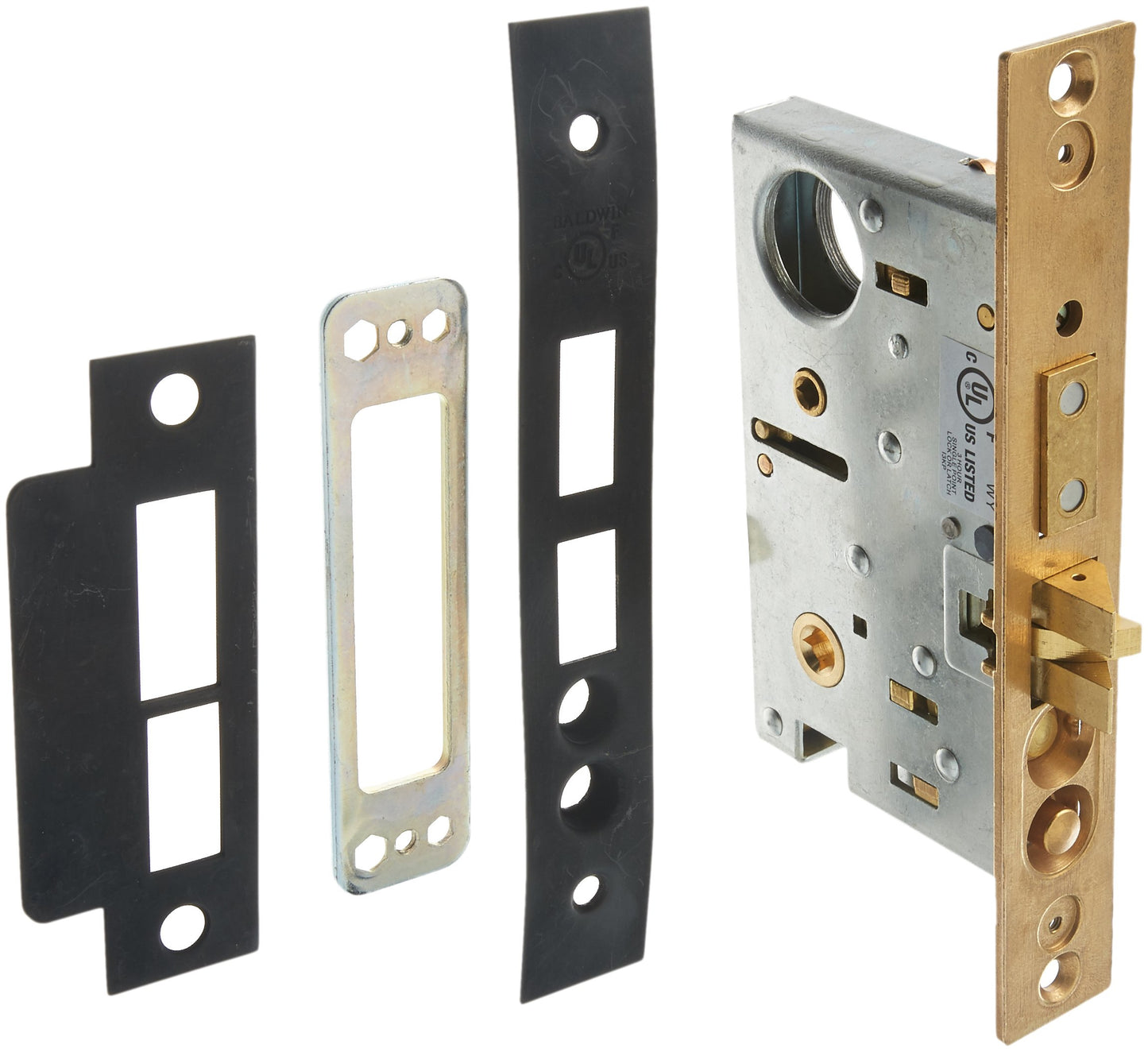 Baldwin 6375.R Right Handed Entrance, Emergency Egress Mortise Lock with 2-1/2", Oil Rubbed Bronze - Like New